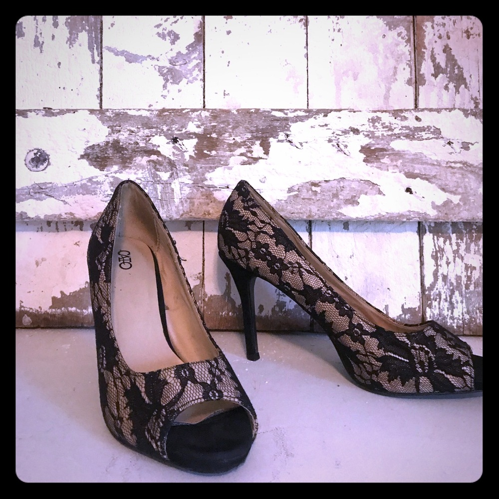 Cato lace heels
